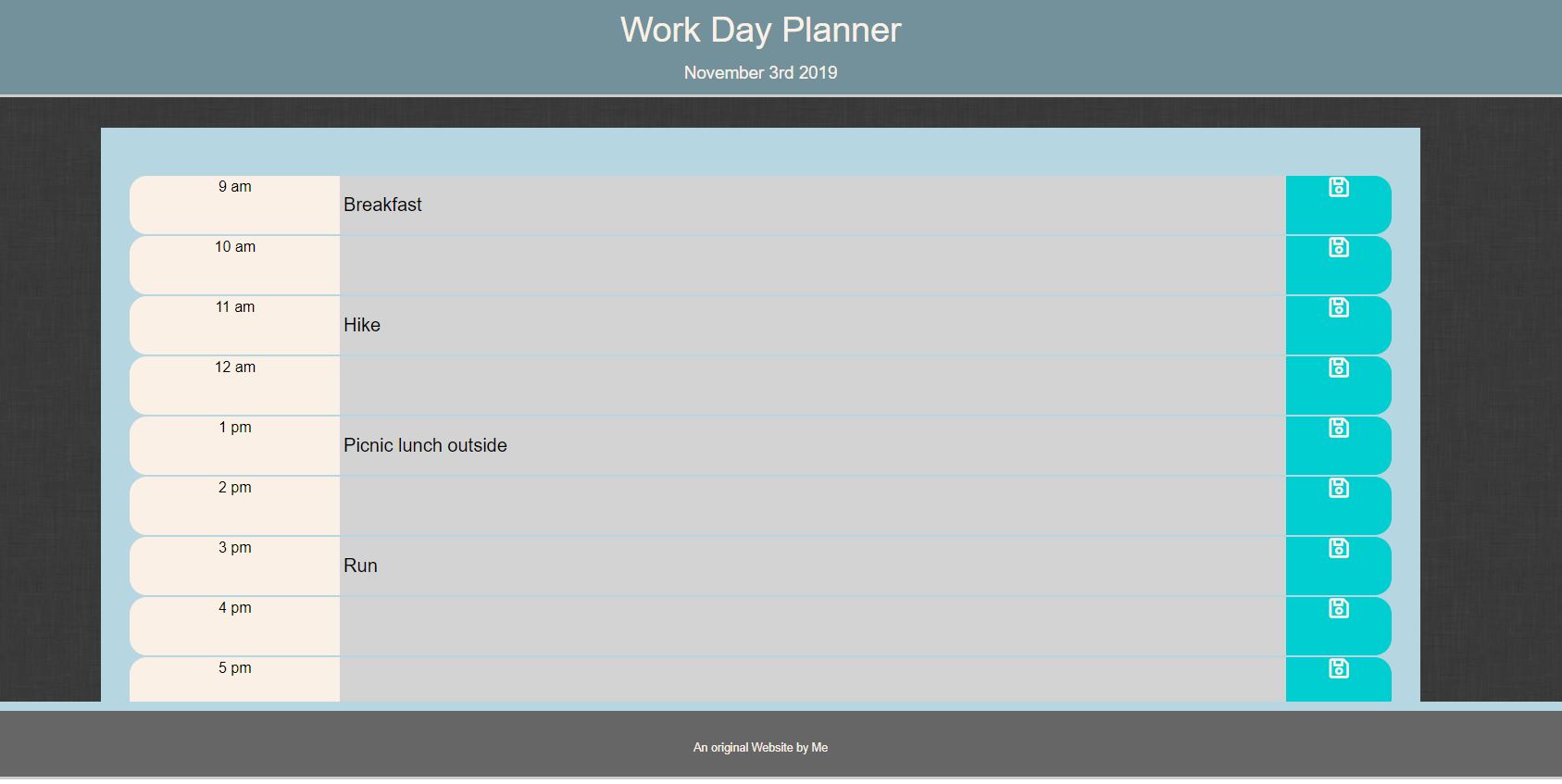 Image of day planner app